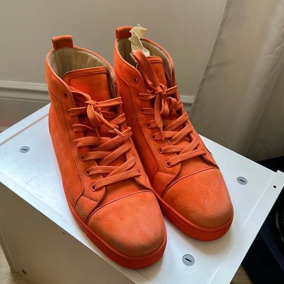 Christian Louboutin Junior High Top Orange - Picture 4 of 4